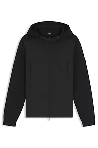Regular-fit hooded jacket with weather protection