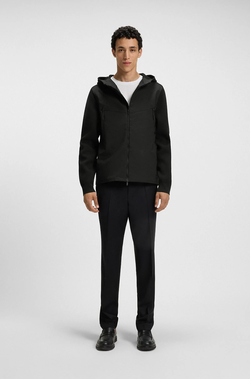 Regular-fit hooded jacket with weather protection