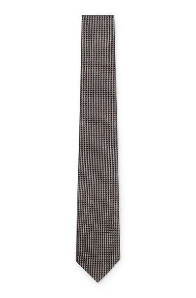 Silk tie with micro pattern