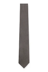 Silk tie with micro pattern