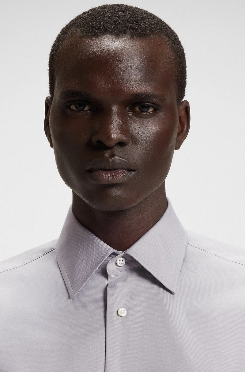 Slim-fit shirt an Italian cotton