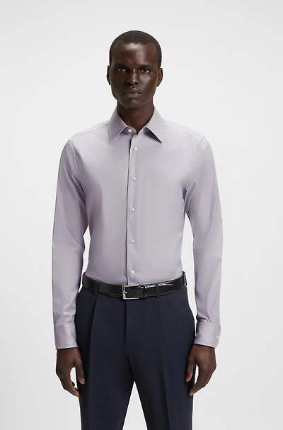 Slim-fit shirt an Italian cotton