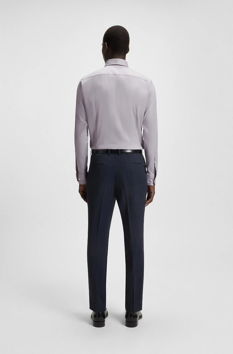 Slim-fit shirt an Italian cotton