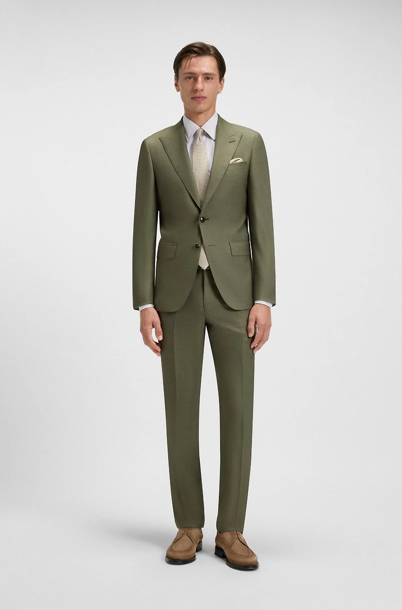 Regular-fit shirt an Italian-made cotton blend