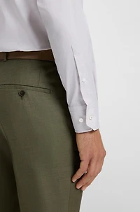 Regular-fit shirt an Italian-made cotton blend