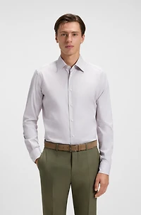 Regular-fit shirt an Italian-made cotton blend