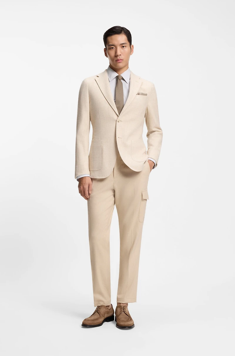 Checked regular-fit shirt Italian-made cotton