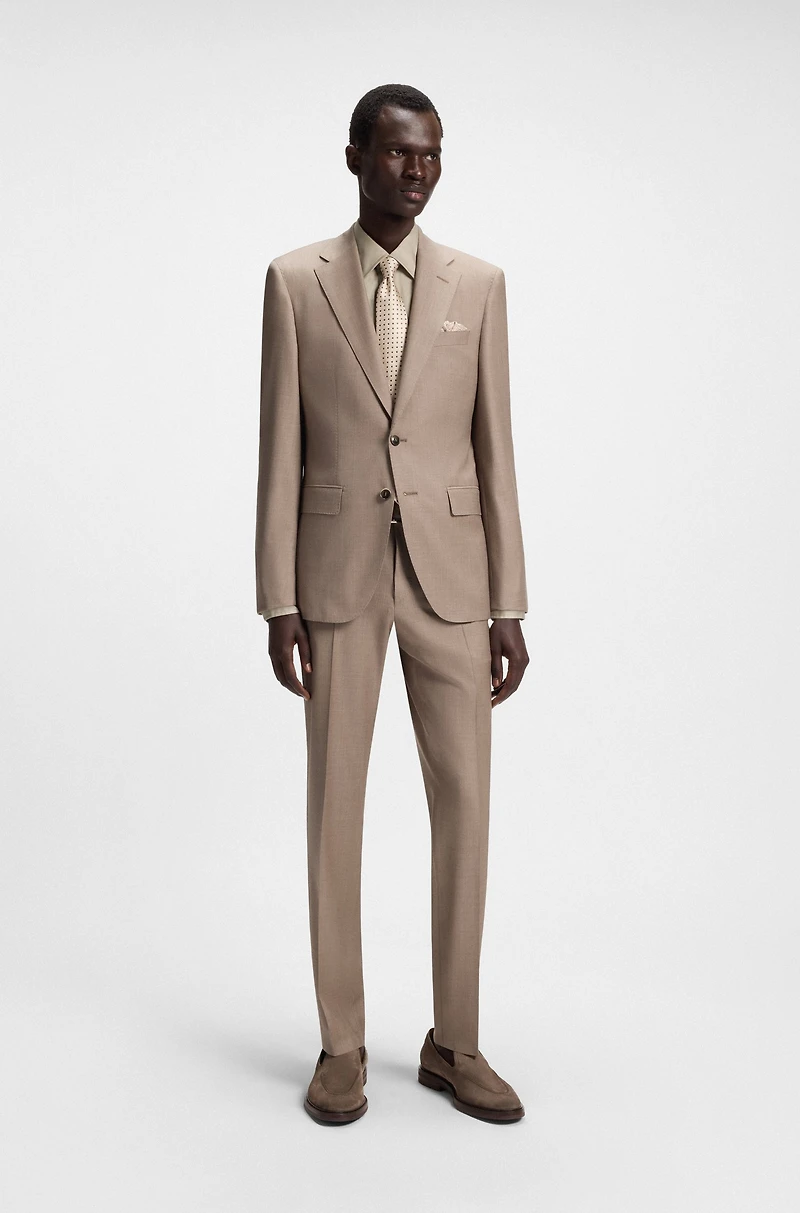 Slim-fit shirt Italian-made poplin