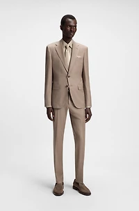 Slim-fit shirt Italian-made poplin