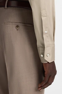 Slim-fit shirt Italian-made poplin