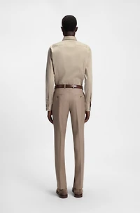Slim-fit shirt Italian-made poplin