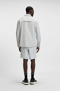 Relaxed-fit overshirt water-repellent fabric