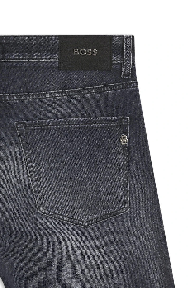 Maine regular-fit jeans gray Italian denim
