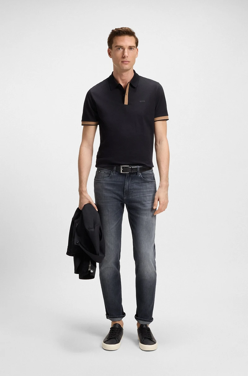 Maine regular-fit jeans gray Italian denim