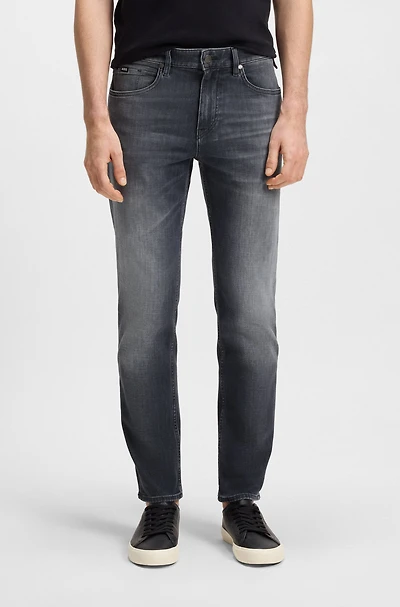 Maine regular-fit jeans gray Italian denim
