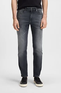 Maine regular-fit jeans gray Italian denim