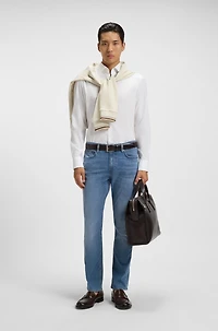 Slim-fit jeans blue performance denim