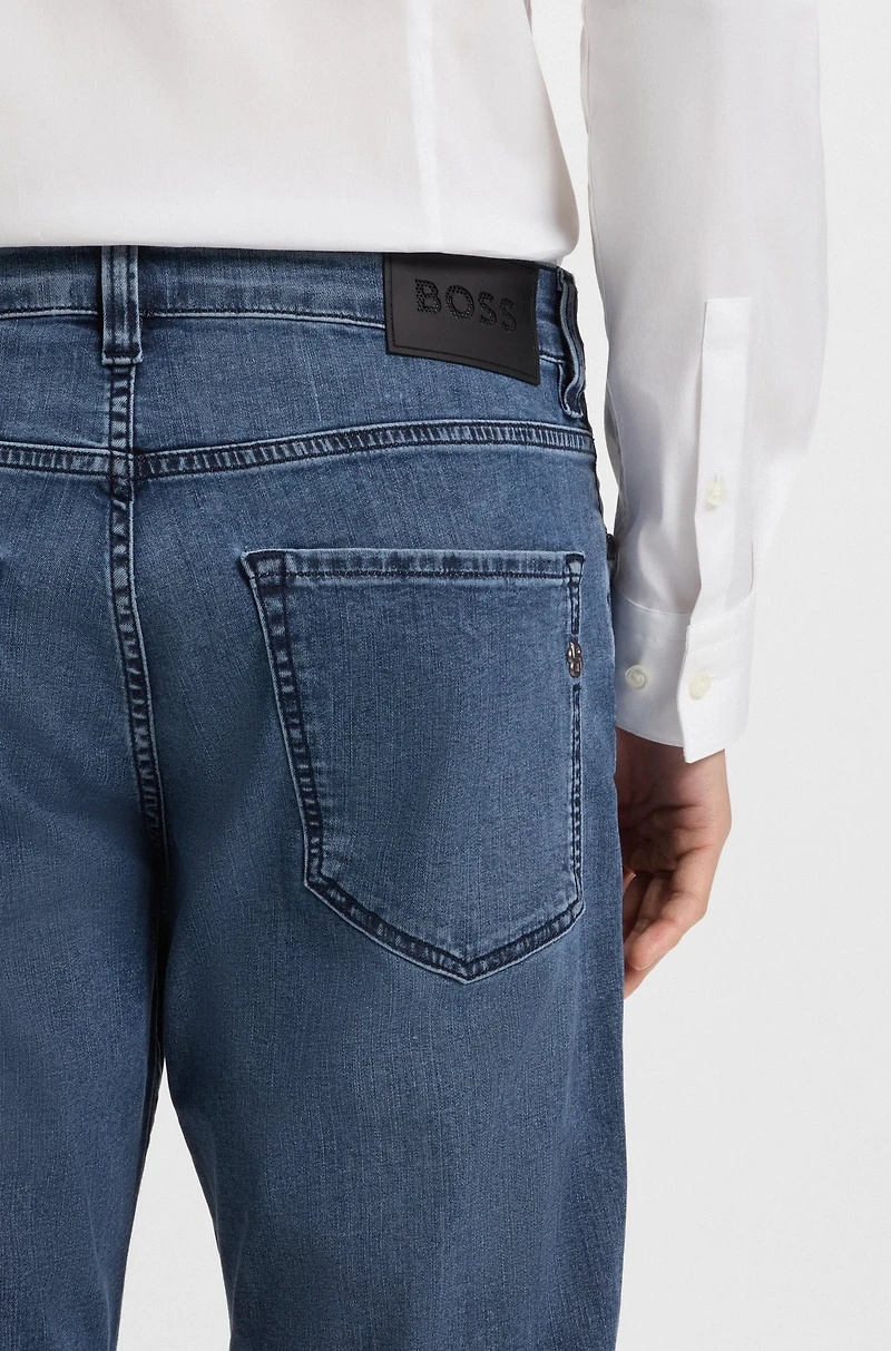 Maine regular-fit jeans blue performance denim