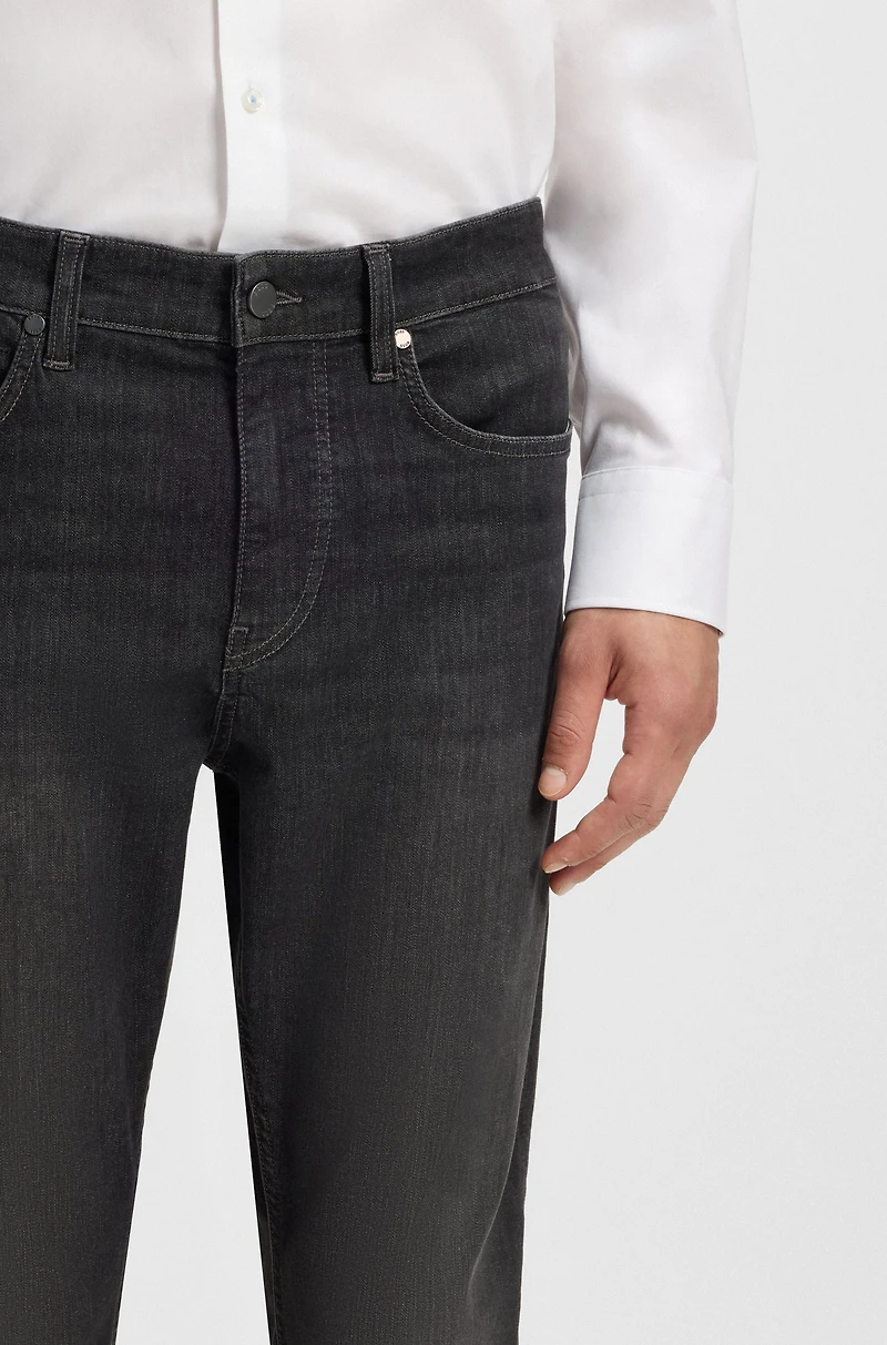 Slim-fit jeans black stretch denim