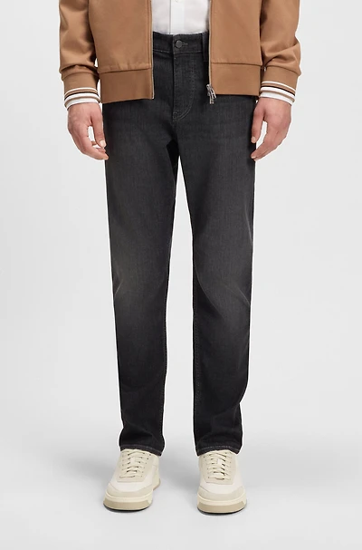 Slim-fit jeans black stretch denim