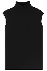 High-neck top merino wool