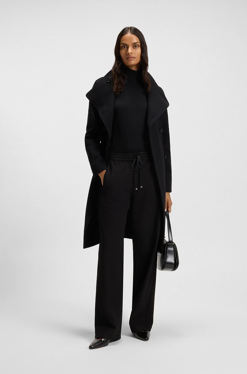 High-neck top merino wool