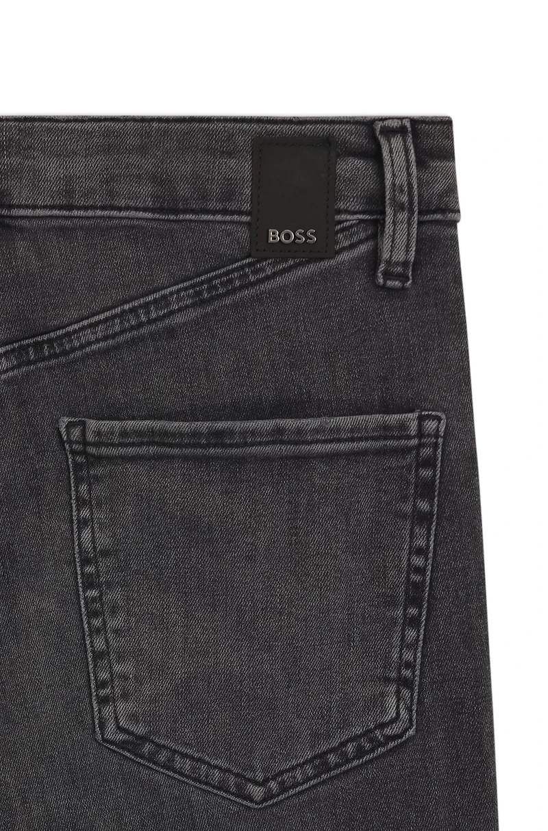 Slim-fit jeans dark-gray stretch denim