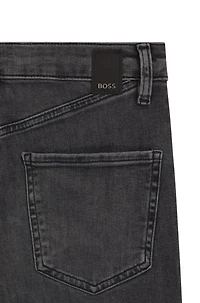 Slim-fit jeans dark-gray stretch denim