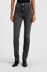 Slim-fit jeans dark-gray stretch denim