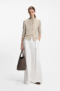 Button-up cardigan extra-fine merino wool