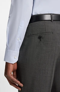 Regular-fit shirt structured dobby cotton