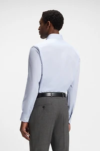 Regular-fit shirt structured dobby cotton