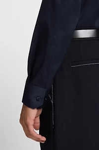 Regular-fit shirt easy-iron cotton poplin
