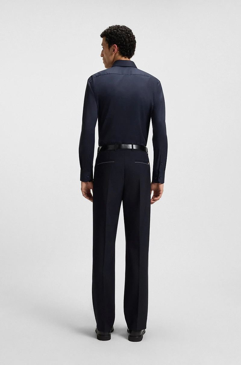 Regular-fit shirt easy-iron cotton poplin