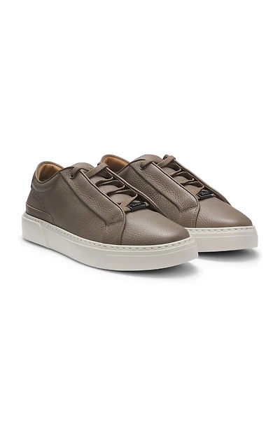 Gary trainers grained leather