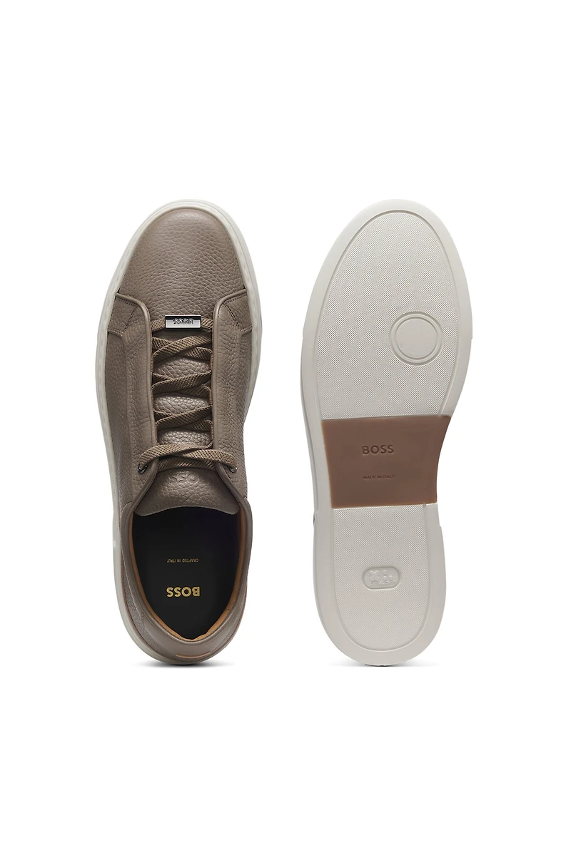 Gary trainers grained leather
