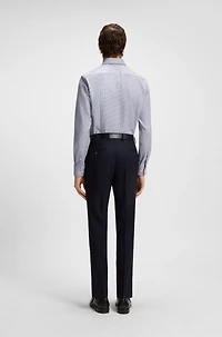 Slim-fit shirt structured cotton