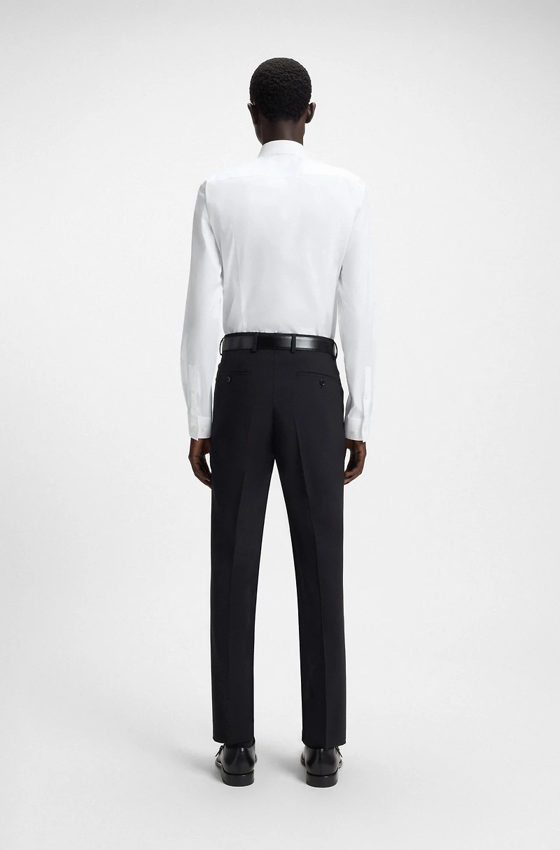 Slim-fit shirt easy-iron Austrian cotton poplin