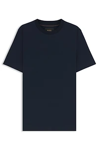 Cotton-silk T-shirt with Prince of Wales check