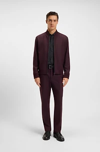 Performance-stretch slim-fit shirt Italian fabric