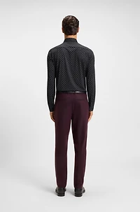 Performance-stretch slim-fit shirt Italian fabric