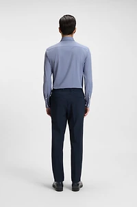 Slim-fit shirt performance-stretch Italian jacquard