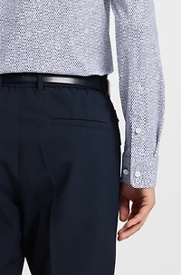 Slim-fit shirt printed performance-stretch jersey