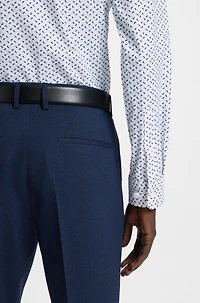 Slim-fit shirt printed performance-stretch jersey