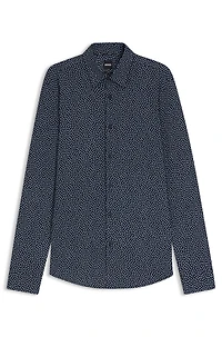 Slim-fit shirt printed cotton