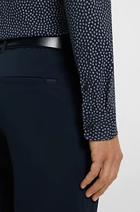 Slim-fit shirt printed cotton