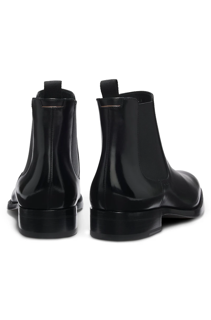 Elasticated-panel Chelsea boots leather