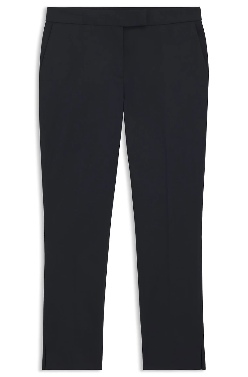 Slim-fit pants stretch cotton