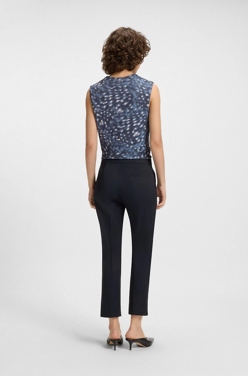 Slim-fit pants stretch cotton