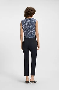Slim-fit pants stretch cotton